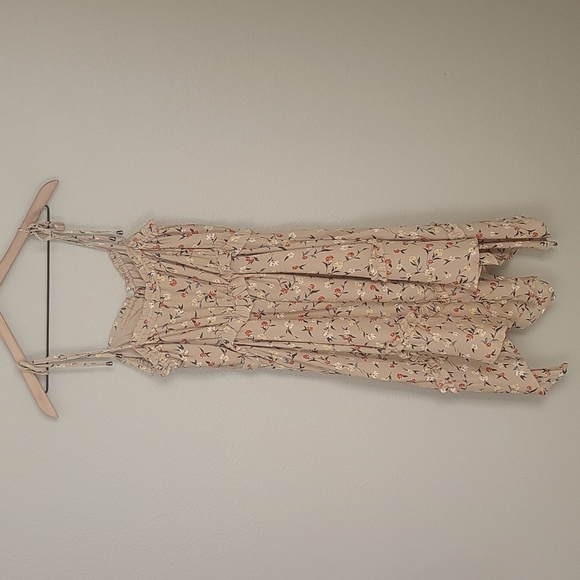 J.O.A. Floral Tie Shoulder Floral Dress Size Small - Picture 8 of 9